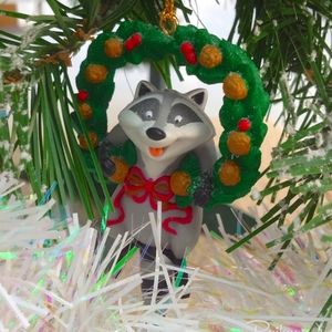 Meeko Raccoon Grolier Christmas Magic Disney Tree Ornament NO BOX